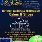 Business 7 image CHEFS PATISSERIES & CATERING Takeaway Foods in Manukau AUK